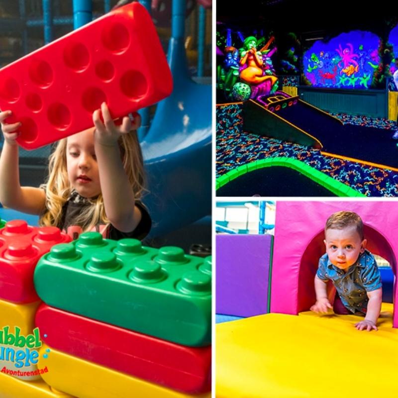 Kaartjes met korting voor indoor speeltuin Bubbeljungle in Leiderdorp